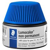 Viltstiftvulling Staedtler Lumocolor non-permanent 15ml blauw
