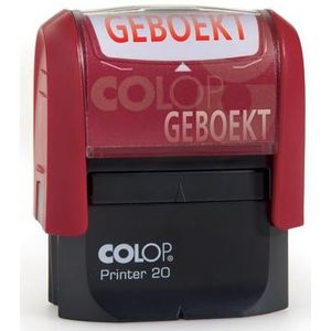 Colop formulestempel Printer tekst: GEBOEKT