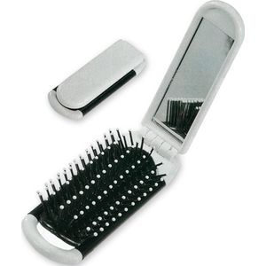 Opvouwbare borstel met spiegel Always, wit