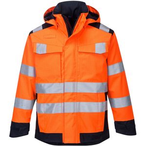 Portwest - Modaflame Rain - Regenjack - Oranje - Multinormen - Arc