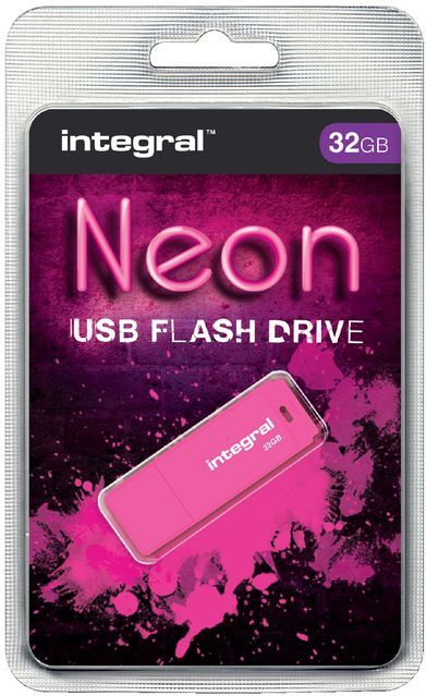 Integral INFD32GBNEONPK USB flash drive 32 GB USB Type-A 2.0 Roze