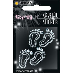 Crystal stickers baby voeten [3x]