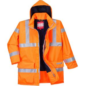 Bizflame Regen Hi-Vis Ademende en Antistatisch FR Jack maat Medium, Orange