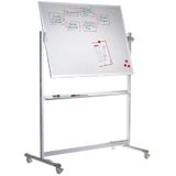 Whiteboard Lega verrijdbaar 100x150cm magnetisch emaille