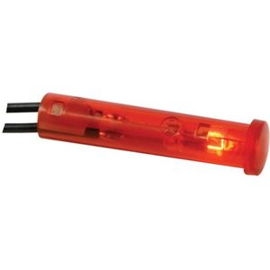 RONDE 7mm SIGNAALLAMP 12V ROOD