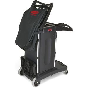 Compacte opvouwbare hotelwagen, Rubbermaid