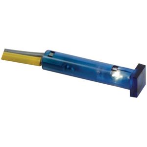VIERKANTE SIGNAALLAMP 7 x 7mm 24V BLAUW