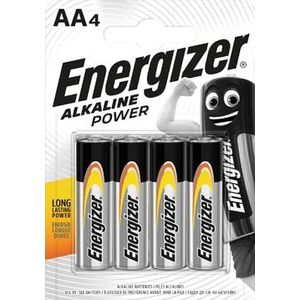 Energizer batterijen Alkaline Power AA, blister van 4 stuks