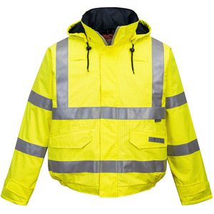 Portwest - Bizflame Rain Hi-Vis Antistatic FR Bomberjack - Geel