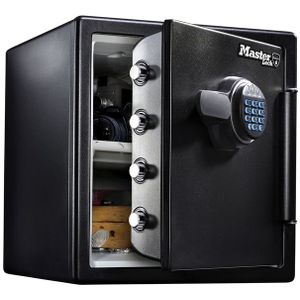 Kluis MasterLock brandvrij en waterdicht electronisch combi-slot XL zwart ZA43