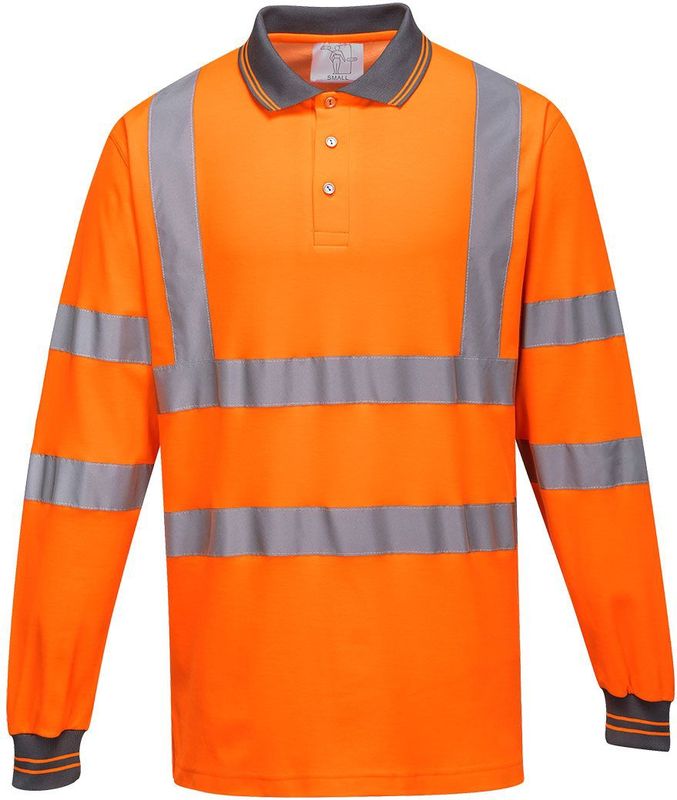 Portwest - Comfort Polo - Lange Mouw - Oranje