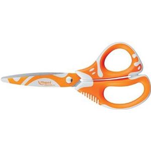 Maped schaar Zenoa fit, 13 cm, asymmetrische ogen, op blister