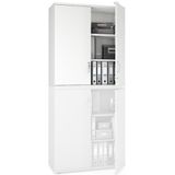 Opzetdraaideurkast MULTI M pro wit 1000 1110 mm (3 OH)