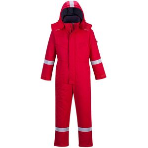 Portwest - FR53 - Vlamvertragende Antistatische Overall - Winter - Hi-Vis Reflecterende Striping