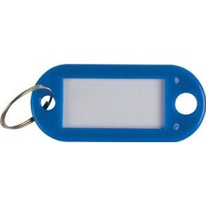 Q-Connect sleutelhanger, pak van 10 stuks, donkerblauw