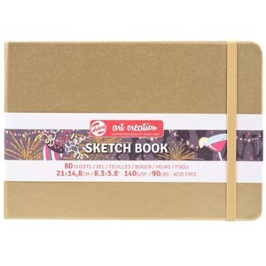 Schetsboek Talens Art Creation goudgeel 21x15cm 140gr 80vel