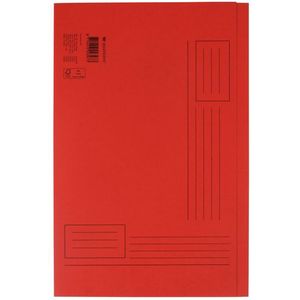 Vouwmap Quantore Folio ongelijke zijde 250gr rood [10x]