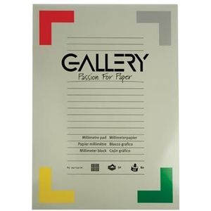 Gallery millimeterpapier, ft 29,7 x 42 cm (A3), blok van 50 vel