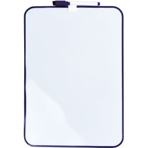 Whiteboard  Paars Frame  24 x 34 cm