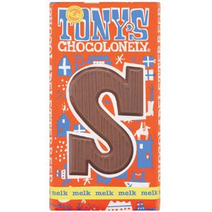 Chocoladeletter Tony's Chocolonely melk S 180gr