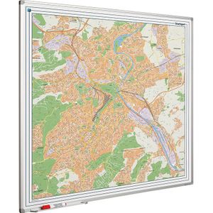 Landkaart bord Softline profiel 8mm, Stuttgart