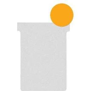 Nobo T-planbordkaarten index 2, ft 85 x 60 mm, oranje