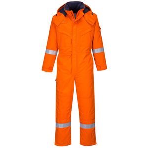Portwest - FR53 - Vlamvertragende Antistatische Overall - Winter - Hi-Vis Reflecterende Striping