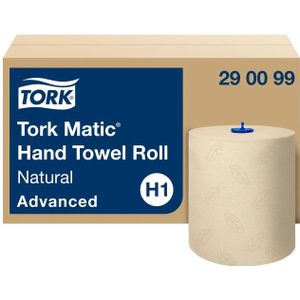 Handdoekrol Tork H1 Matic Advanced 2-laags 150m naturel 290099