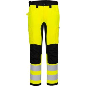 WX2 Eco Stretch Broek maat 28, Yellow/Black