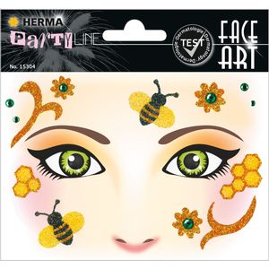 Herma 15304 Face Art Stickers Honingbij