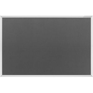 Design Prikbord magnetoplan SP, grijs vilt, 1800 x 900mm
