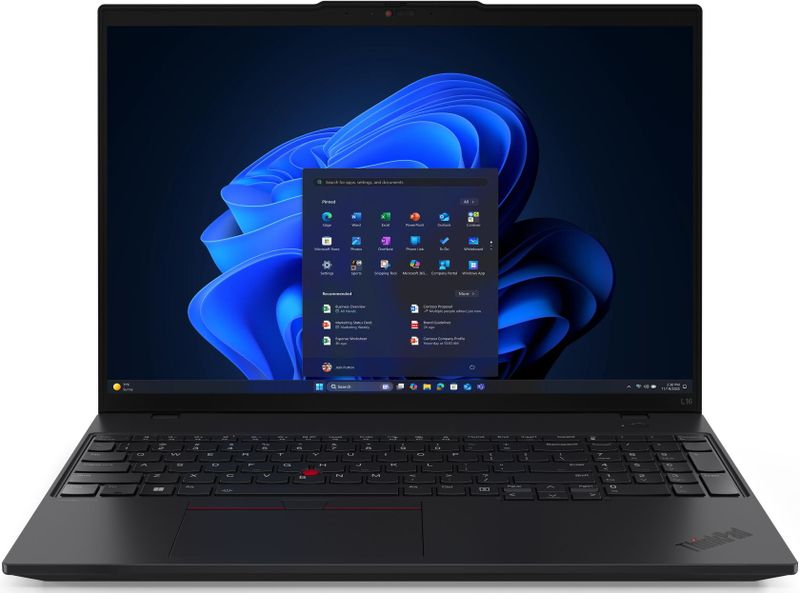 Lenovo - ThinkPad L16 Gen 2 - Laptop - Zwart - 16 inch - AMD Radeon 740M - 16 GB DDR5-RAM