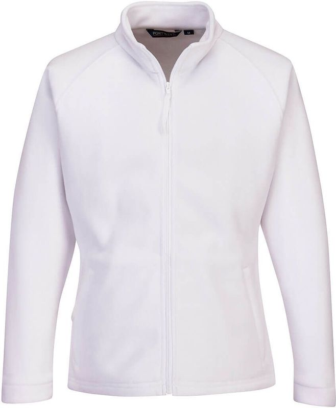 Aran Dames Fleece maat Small, White