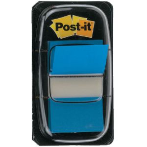 Indextabs 3M Post-it 680 25.4x43.2mm blauw