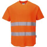 Mesh T-Shirt maat Small, Orange