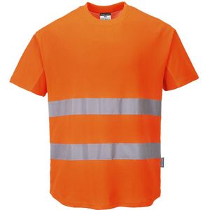 Mesh T-Shirt maat Small, Orange