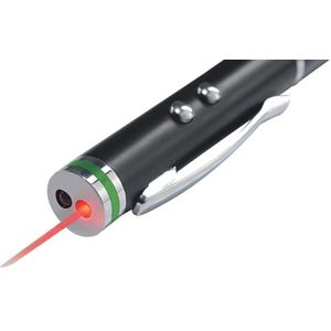 Leitz 4-in-1 stylus met pen - soft tip - laser pointer en led lamp - zwart