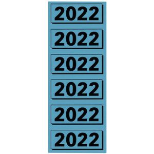 Rugetiket Elba 2022 57x25mm blauw