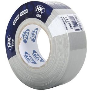 Professionele linnen tape - 50mm x 50m - zilverkleurig