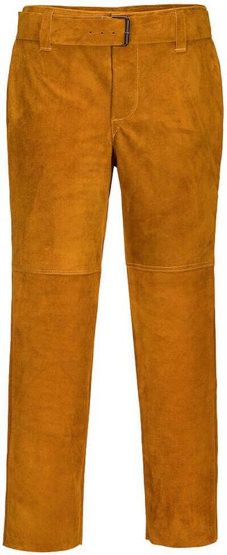 Lederen lasbroek maat XXXL, Tan