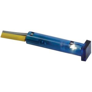 VIERKANTE SIGNAALLAMP 7 x 7mm 12V BLAUW