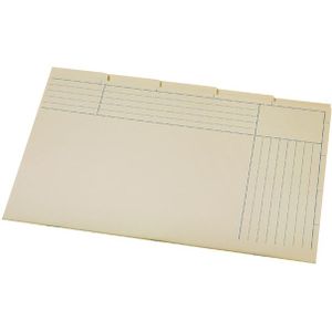 25x Sorteermap Djois Atlanta folia 5 vakken 180gr geel [25x]