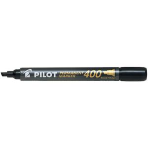 Viltstift PILOT 400 schuin breed zwart [12x]