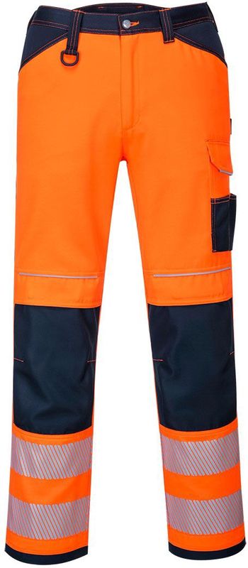 PW3 Hi-Vis Broek maat 28, "Orange/Navy Short"