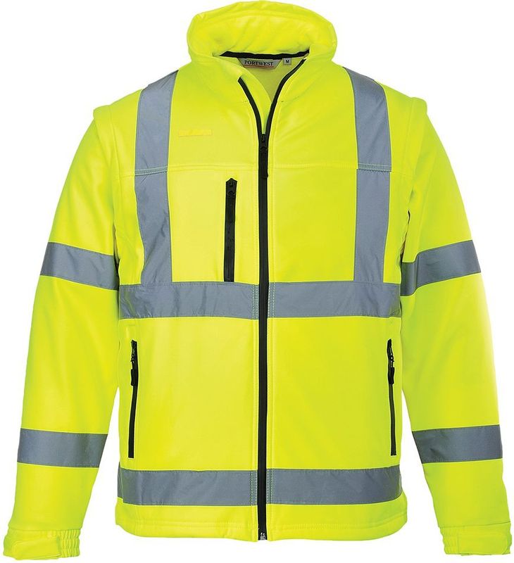 Jack - Oranje - Micro Fleece - Waterdicht - Uitneembare Mouwen