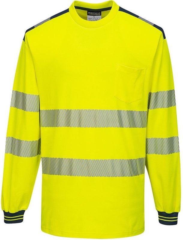 Portwest - PW3 Hi-Vis T-shirt - Geel - Lange Mouw - 4XL
