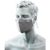 3 Laags Antimicrobieel stoffen Gezichtsmasker met neusbrug (pk 25) maat , Heather