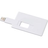 Creditcard. USB flash  4GB Memorama, wit
