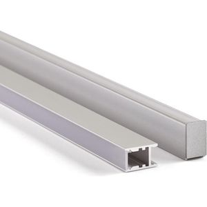 ALUMINIUM LED-PROFIEL VOOR LED-STRIPS - SMALLE LIJN 10 mm - 2 m