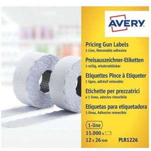 Avery Prijstang etiketten wit, afneembaar PLR1226